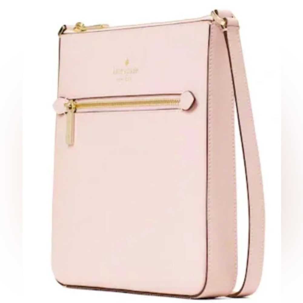 NWT! Kate Spade Crossbody Sadie North South Saffiano Leather. Color: Chalk Pink
